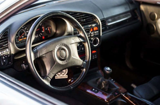 Not my interior, but my steering wheel. Too much “wood” for my tastes.